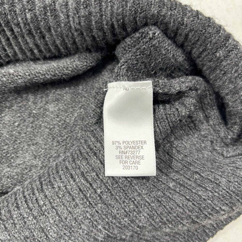 NEW Candies Junior's XL Sweater Dress Long Tunic Cowl Gray Skiing Winter NWT - Picture 12 of 16